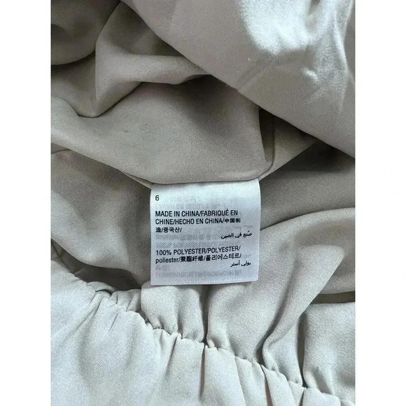 INC Maxi Dress Size 6 Leopard Print Balloon Long Sleeves - Picture 5 of 8